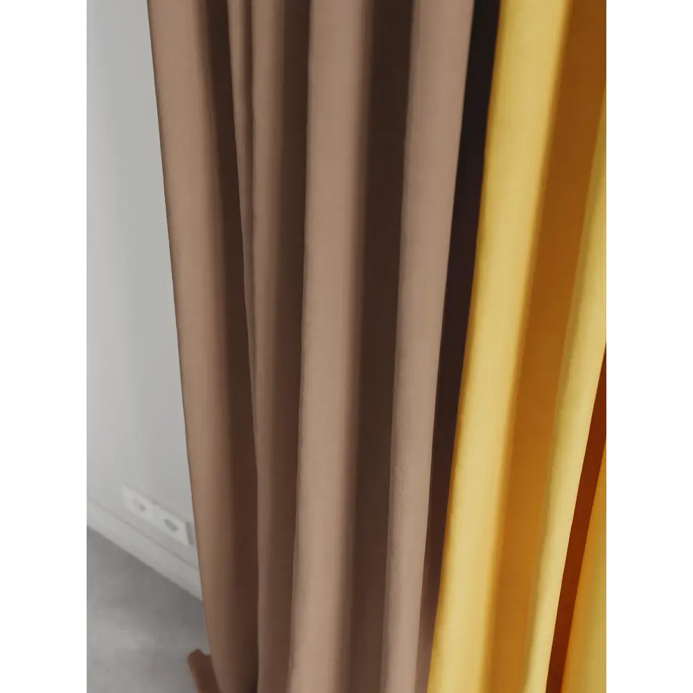 Фото 4 Комплект штор на шторной ленте AT Home Нобиус-110 145x240 см цвет бежевый