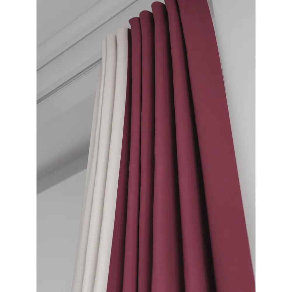 Фото 5 Комплект штор на шторной ленте AT Home Нобиус-101 145x230 см цвет бежевый