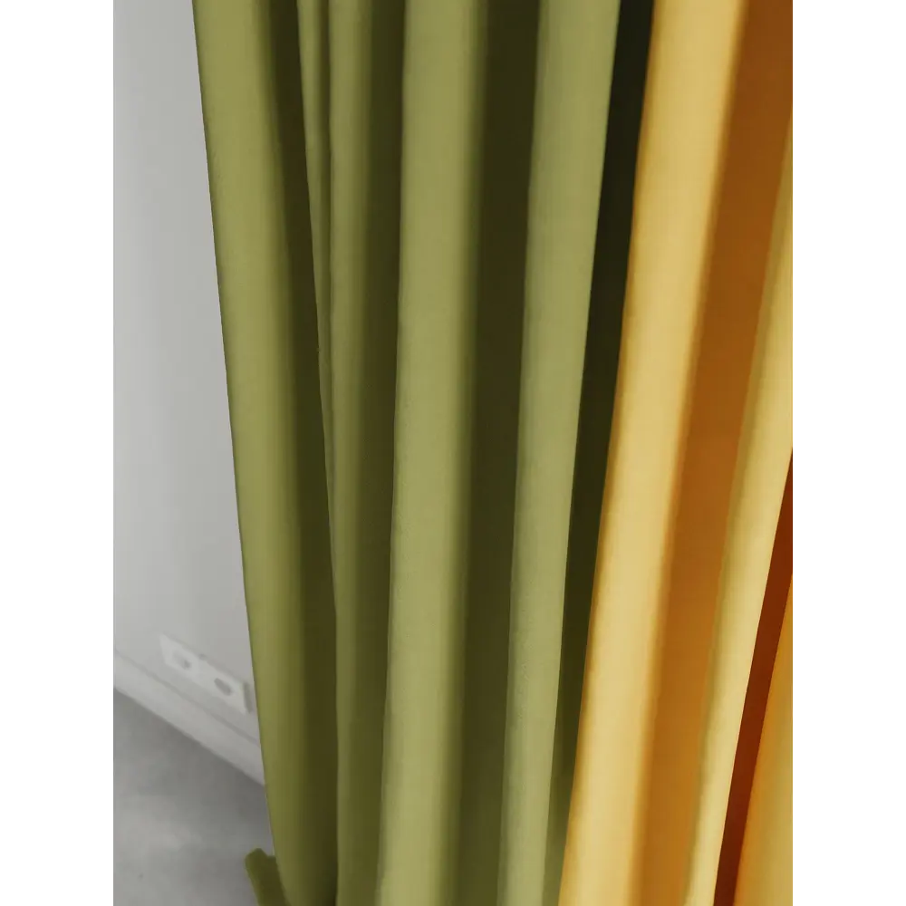 Фото 4 Комплект штор на шторной ленте AT Home Нобиус-116 145x280 см цвет зеленый