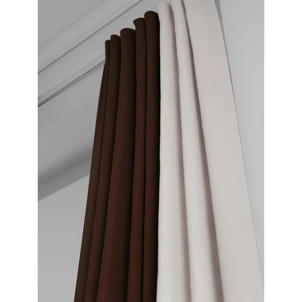 Фото 5 Комплект штор на шторной ленте AT Home Нобиус-121 145x340 см цвет бежевый