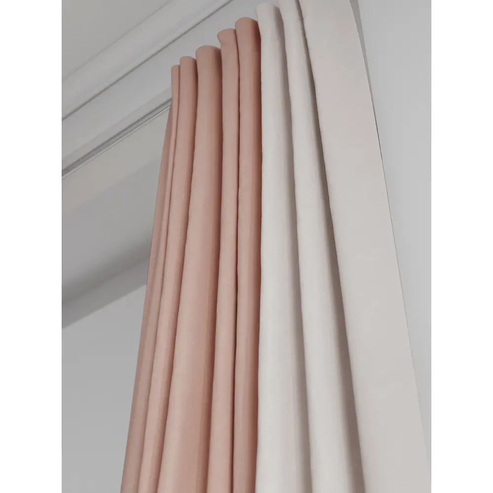 Фото 5 Комплект штор на шторной ленте AT Home Нобиус-127 145x240 см цвет бежевый