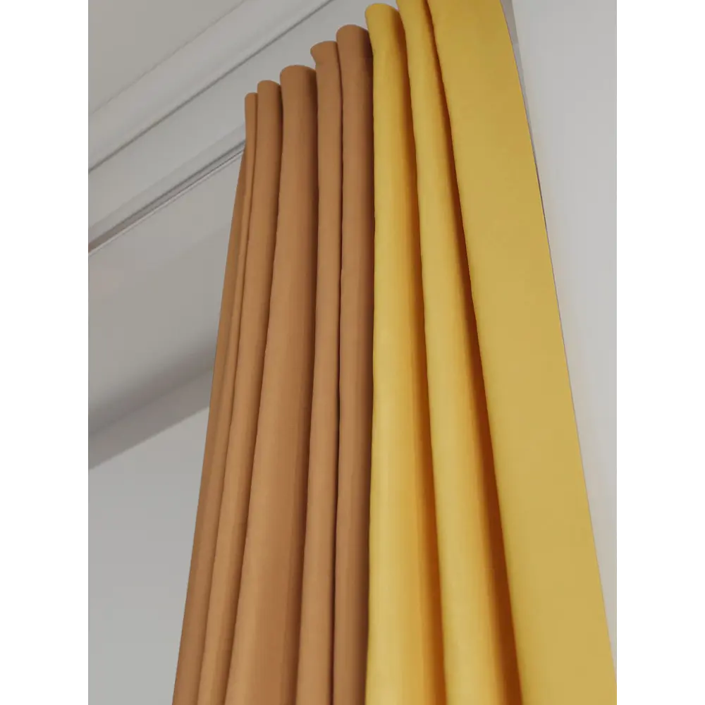 Фото 5 Комплект штор на шторной ленте AT Home Нобиус-134 145x340 см цвет бежевый