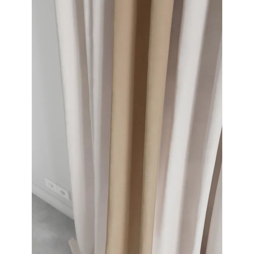 Фото 4 Комплект штор на шторной ленте AT Home Нобиус-67 180x300 см цвет слоновая кость Фото 4 Комплект штор на шторной ленте AT Home Нобиус-67 180x300 см цвет слоновая кость
