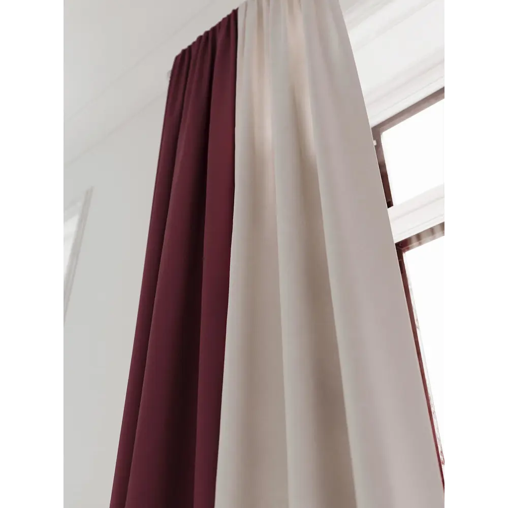 Фото 7 Комплект штор на шторной ленте AT Home Нобиус-23 145x260 см цвет слоновая кость Фото 7 Комплект штор на шторной ленте AT Home Нобиус-23 145x260 см цвет слоновая кость
