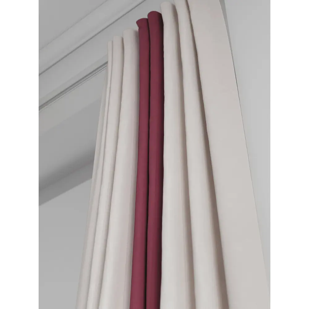 Фото 5 Комплект штор на шторной ленте AT Home Нобиус-46 145x280 см цвет слоновая кость Фото 5 Комплект штор на шторной ленте AT Home Нобиус-46 145x280 см цвет слоновая кость