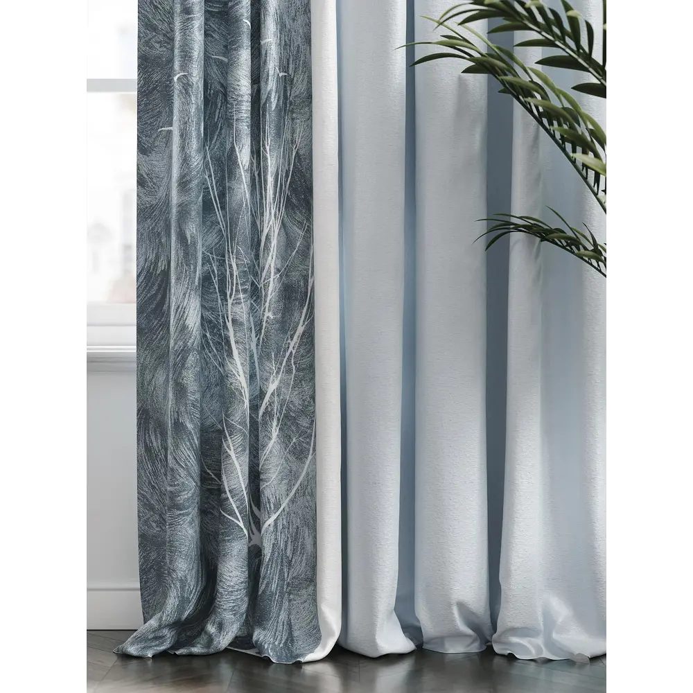 Фото 2 Комплект штор на шторной ленте AT Home Ритимос 220x250 см цвет белый Фото 2 Комплект штор на шторной ленте AT Home Ритимос 220x250 см цвет белый