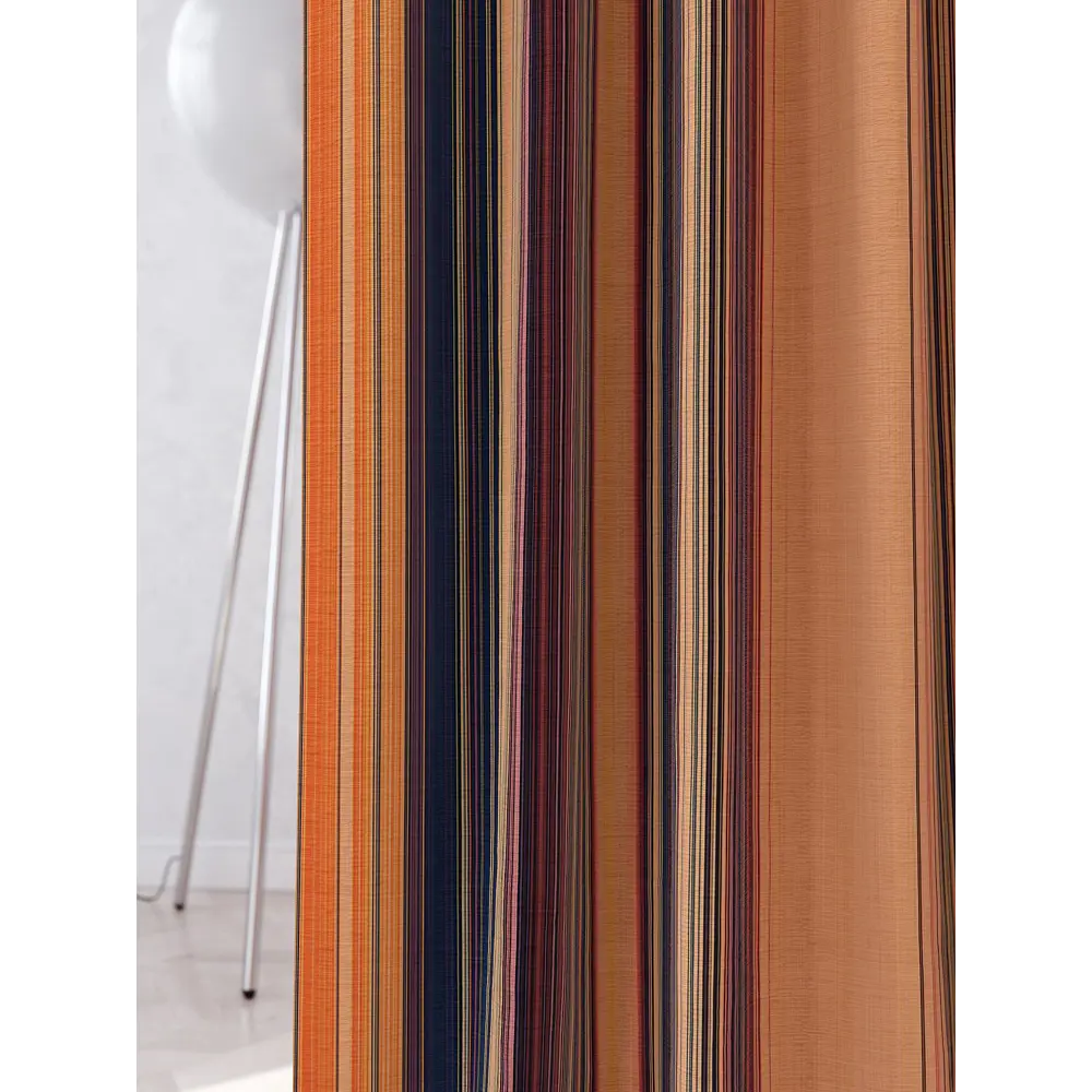 Фото 3 Штора на шторной ленте AT Home Канефиас 150x250 см цвет оранжевый