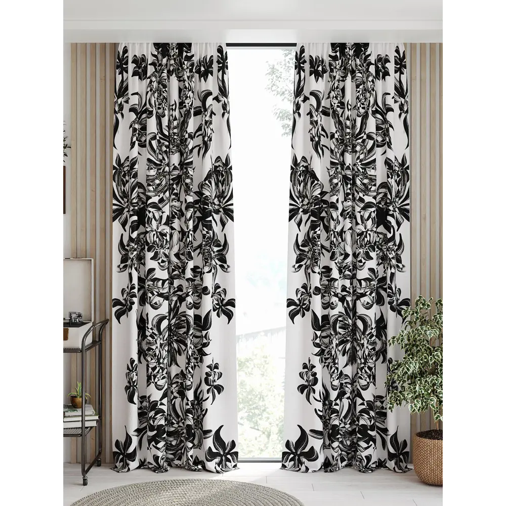 Фото Комплект штор на шторной ленте AT Home Кантвирс 150x250 см цвет белый Фото Комплект штор на шторной ленте AT Home Кантвирс 150x250 см цвет белый