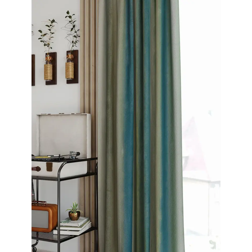 Фото 2 Комплект штор на шторной ленте AT Home Генритс 150x250 см цвет бежевый Фото 2 Комплект штор на шторной ленте AT Home Генритс 150x250 см цвет бежевый