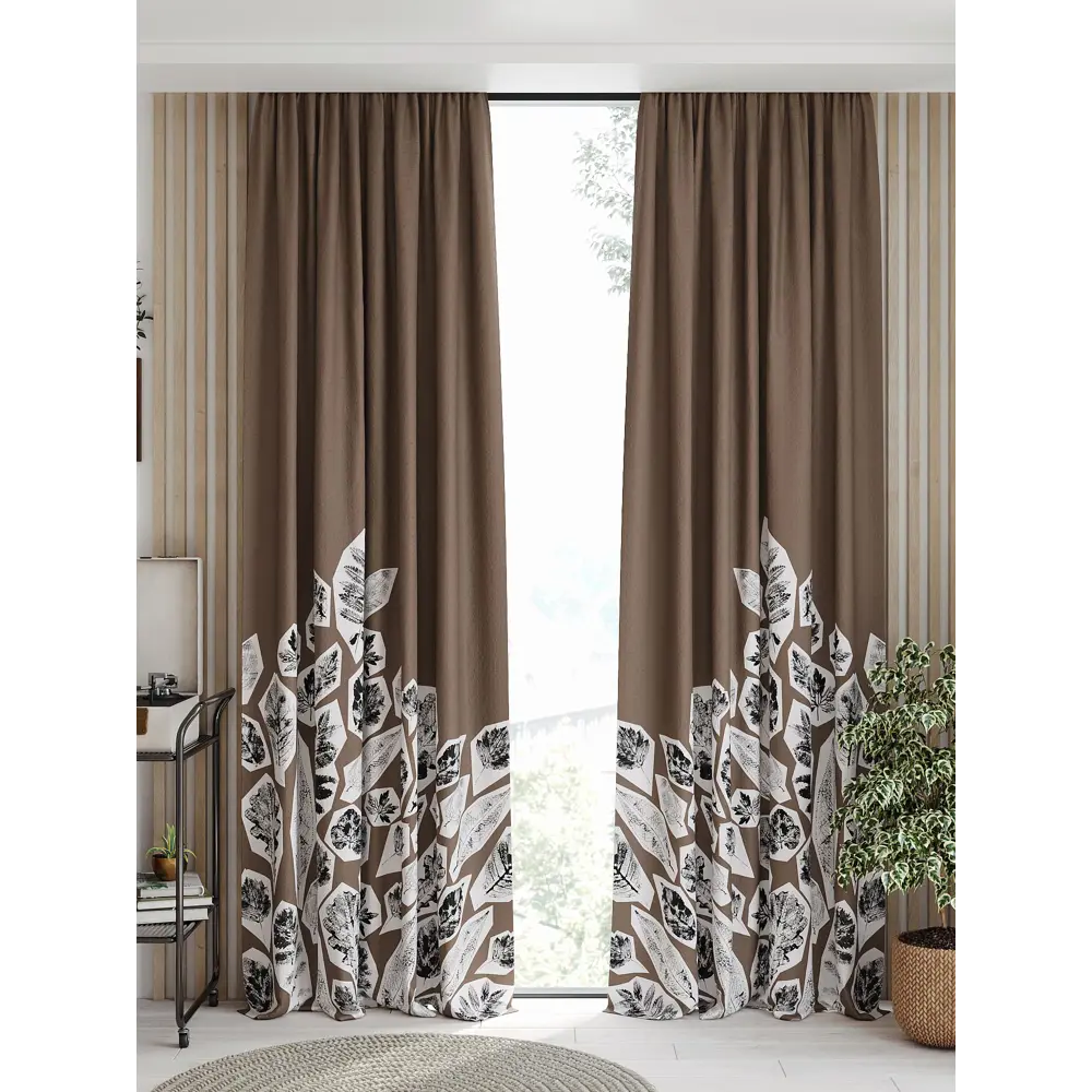 Фото Комплект штор на шторной ленте AT Home Ренкронс 150x250 см цвет белый Фото Комплект штор на шторной ленте AT Home Ренкронс 150x250 см цвет белый