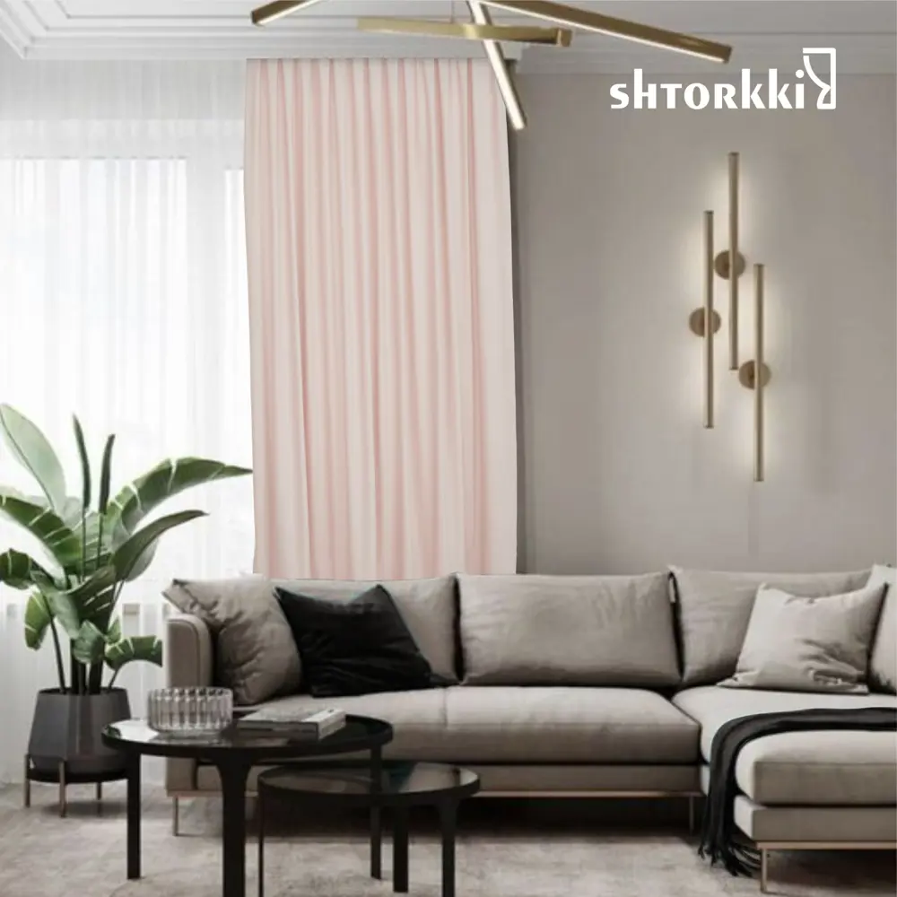 Фото 9 Комплект штор Shtorkki бархат Pink 250x252 см 2 шт