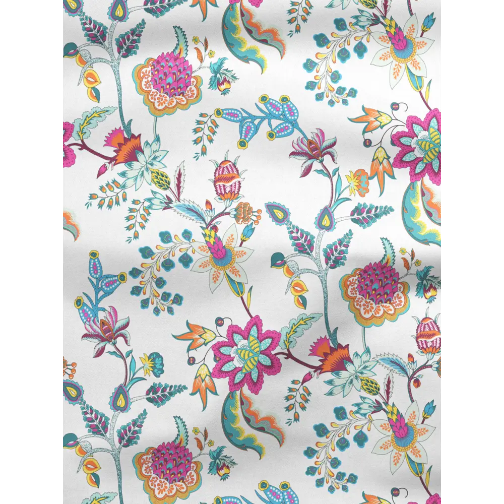 Фото 2 Комплект штор на шторной ленте Decoracion Фантазийные цветы 145x275 см цвет разноцветный Фото 2 Комплект штор на шторной ленте Decoracion Фантазийные цветы 145x275 см цвет разноцветный