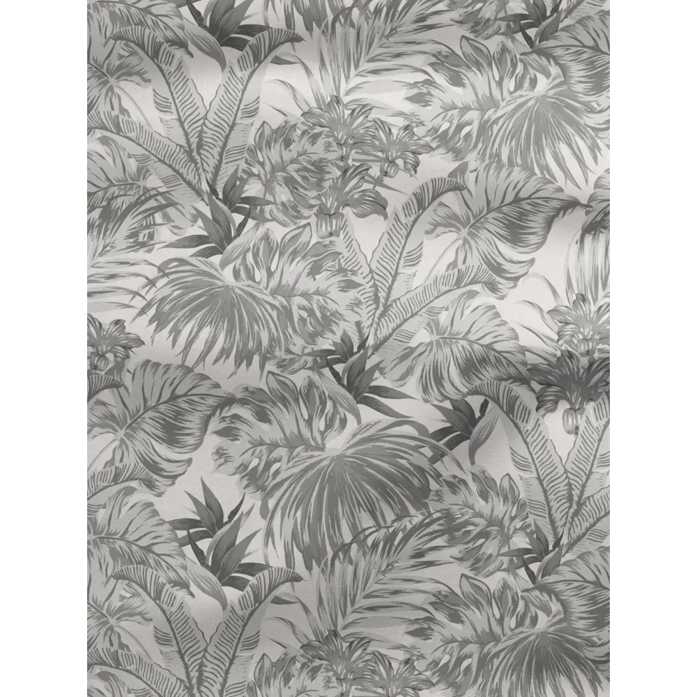Фото 2 Комплект штор на шторной ленте Decoracion Пальмовые листья 145x275 см цвет серый Фото 2 Комплект штор на шторной ленте Decoracion Пальмовые листья 145x275 см цвет серый