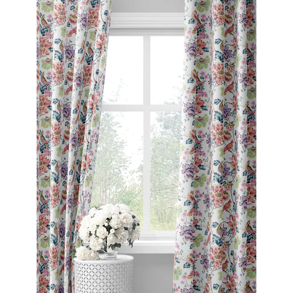 Фото Комплект штор на шторной ленте Decoracion На испанском побережье 145x275 см цвет разноцветный