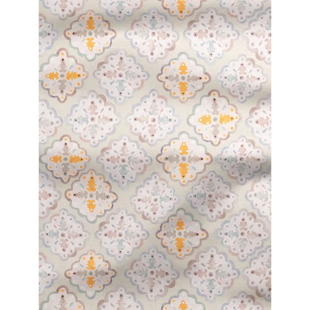 Фото 2 Комплект штор на шторной ленте Decoracion Ажурные ромбы 145x275 см цвет светло-бежевый Фото 2 Комплект штор на шторной ленте Decoracion Ажурные ромбы 145x275 см цвет светло-бежевый