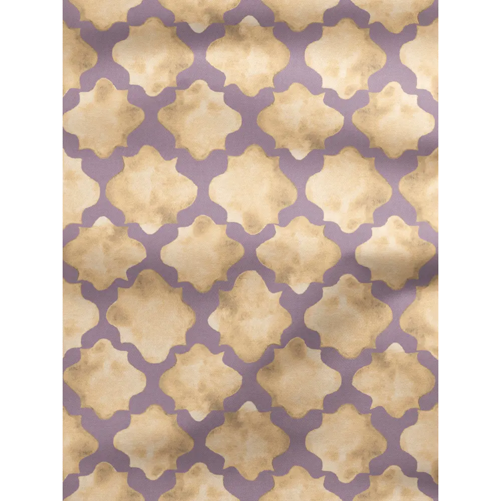 Фото 2 Комплект штор на шторной ленте Decoracion Акварельные переливы 145x275 см цвет бежевый фиолетовый Фото 2 Комплект штор на шторной ленте Decoracion Акварельные переливы 145x275 см цвет бежевый фиолетовый