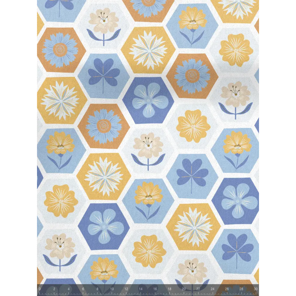 Фото 5 Комплект штор на шторной ленте Decoracion Цветочные соты 145x275 см цвет оранжевый сиреневый Фото 5 Комплект штор на шторной ленте Decoracion Цветочные соты 145x275 см цвет оранжевый сиреневый