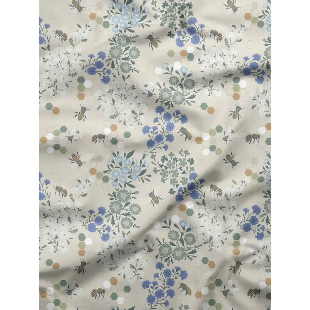 Фото 6 Комплект штор на шторной ленте Decoracion Пчелы в цветах 145x275 см цвет серый фиолетовый светло-бежевый Фото 6 Комплект штор на шторной ленте Decoracion Пчелы в цветах 145x275 см цвет серый фиолетовый светло-бежевый