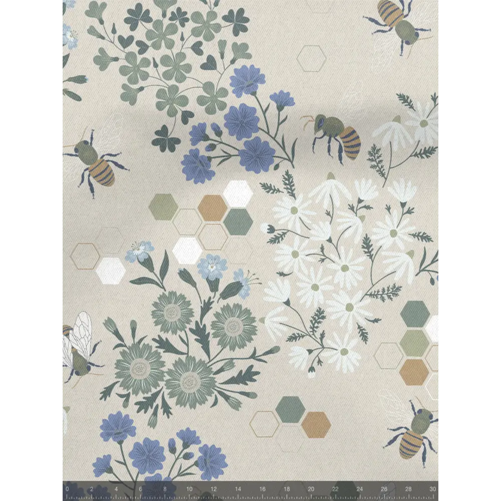 Фото 5 Комплект штор на шторной ленте Decoracion Пчелы в цветах 145x275 см цвет серый фиолетовый светло-бежевый Фото 5 Комплект штор на шторной ленте Decoracion Пчелы в цветах 145x275 см цвет серый фиолетовый светло-бежевый