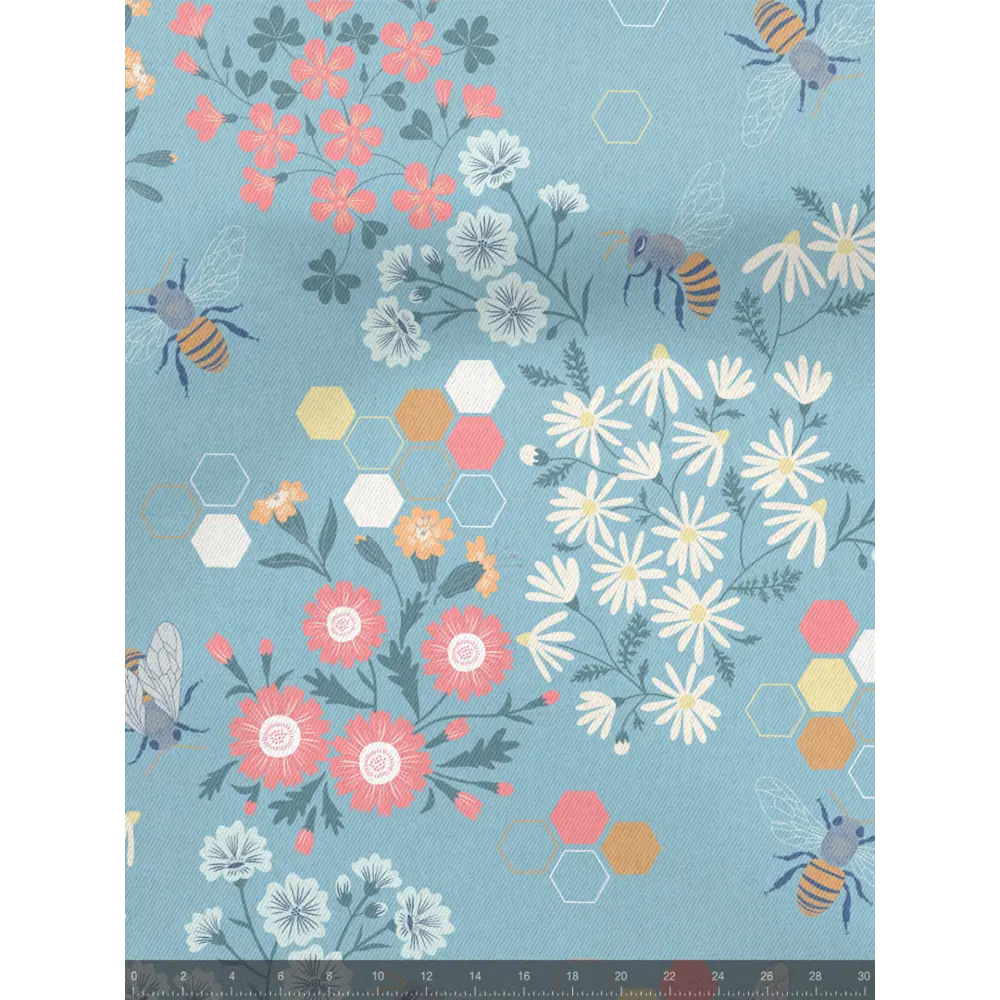 Фото 5 Комплект штор на шторной ленте Decoracion Пчелы в цветах 145x275 см цвет белый розовый голубой Фото 5 Комплект штор на шторной ленте Decoracion Пчелы в цветах 145x275 см цвет белый розовый голубой