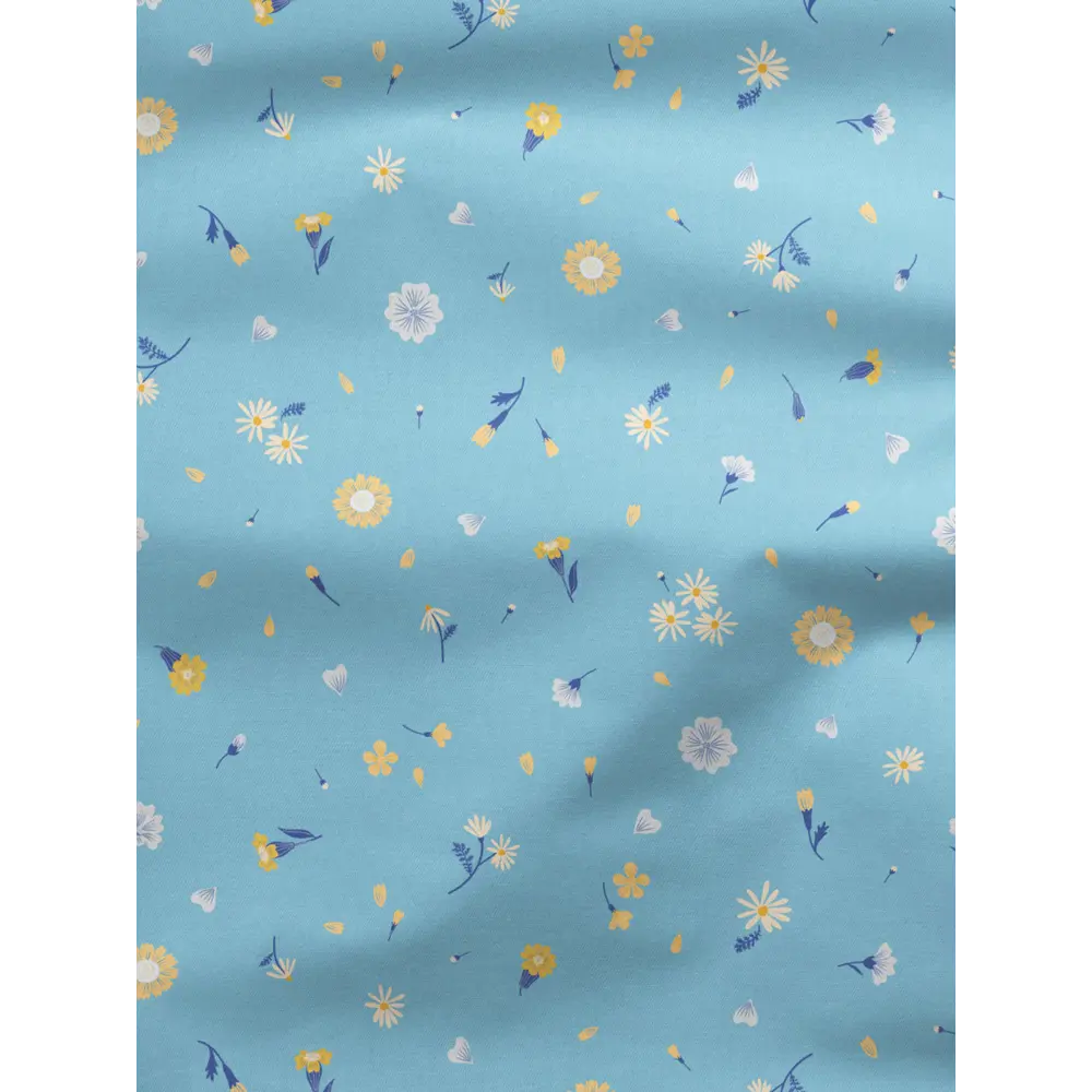 Фото 2 Комплект штор на шторной ленте Decoracion Пестики тычинки 145x275 см цвет желтый голубой Фото 2 Комплект штор на шторной ленте Decoracion Пестики тычинки 145x275 см цвет желтый голубой