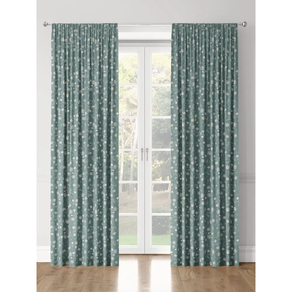 Фото 3 Комплект штор на шторной ленте Decoracion Любит не любит 145x275 см цвет белый серый бирюзовый Фото 3 Комплект штор на шторной ленте Decoracion Любит не любит 145x275 см цвет белый серый бирюзовый