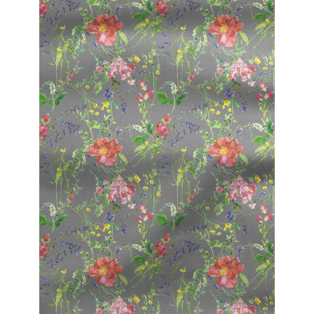Фото 2 Комплект штор на шторной ленте Decoracion Июльская поляна 145x275 см цвет зеленый красный темно-серый Фото 2 Комплект штор на шторной ленте Decoracion Июльская поляна 145x275 см цвет зеленый красный темно-серый