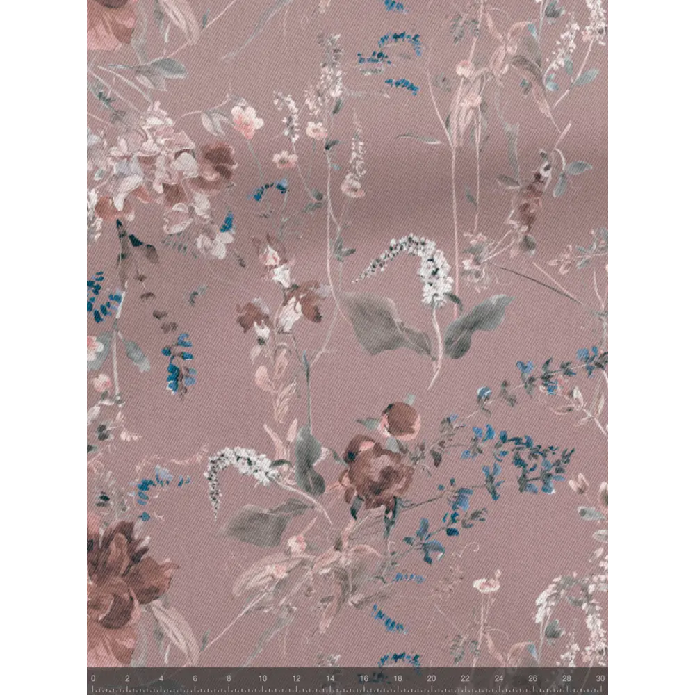 Фото 5 Комплект штор на шторной ленте Decoracion Июльская поляна 145x275 см цвет серый розовый бордовый Фото 5 Комплект штор на шторной ленте Decoracion Июльская поляна 145x275 см цвет серый розовый бордовый