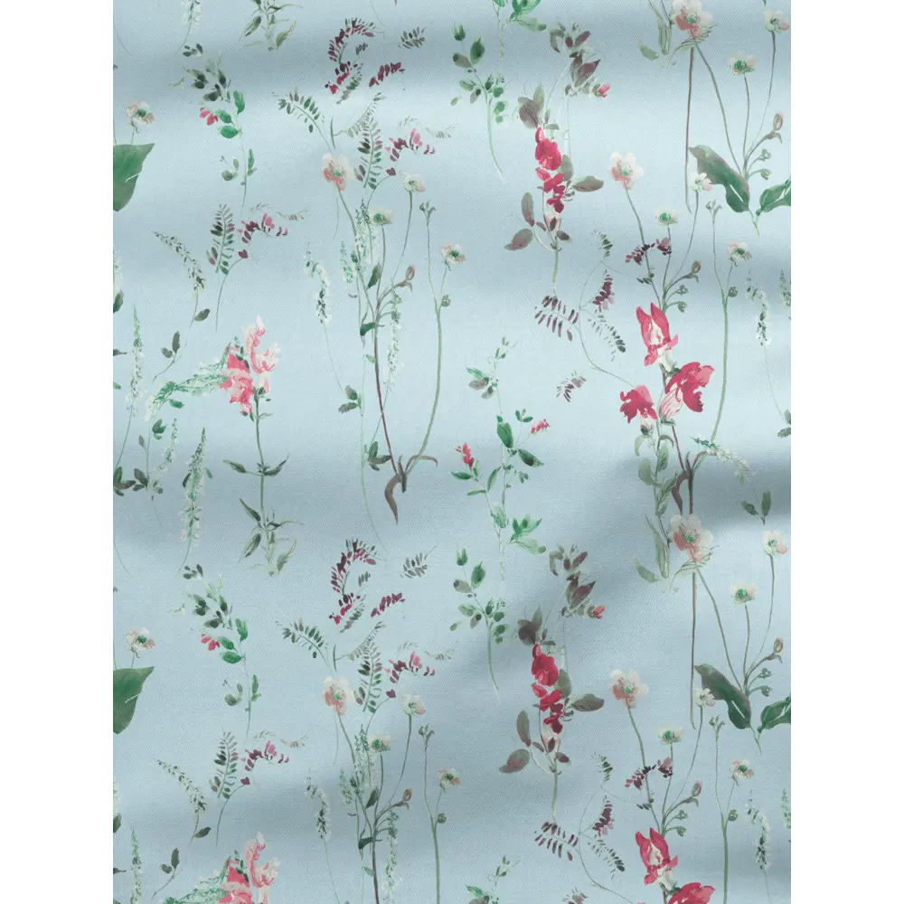 Фото 2 Комплект штор на шторной ленте Decoracion Нежные цветы 145x275 см цвет зеленый голубой малиновый Фото 2 Комплект штор на шторной ленте Decoracion Нежные цветы 145x275 см цвет зеленый голубой малиновый