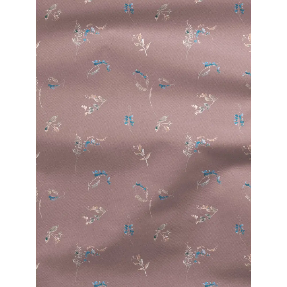 Фото 2 Комплект штор на шторной ленте Decoracion Мышиный горошек 145x275 см цвет синий серый лиловый Фото 2 Комплект штор на шторной ленте Decoracion Мышиный горошек 145x275 см цвет синий серый лиловый