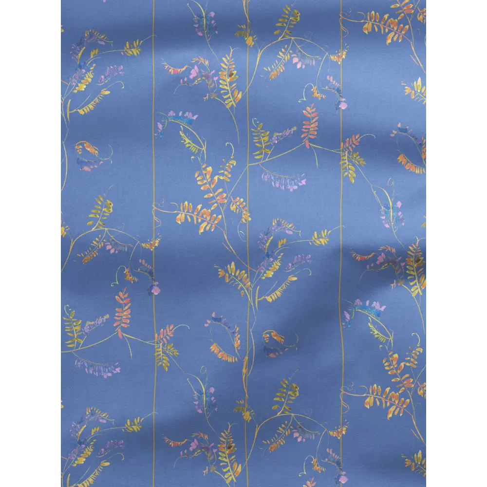 Фото 2 Комплект штор на шторной ленте Decoracion Цветочное ассорти 145x275 см цвет синий оранжевый Фото 2 Комплект штор на шторной ленте Decoracion Цветочное ассорти 145x275 см цвет синий оранжевый