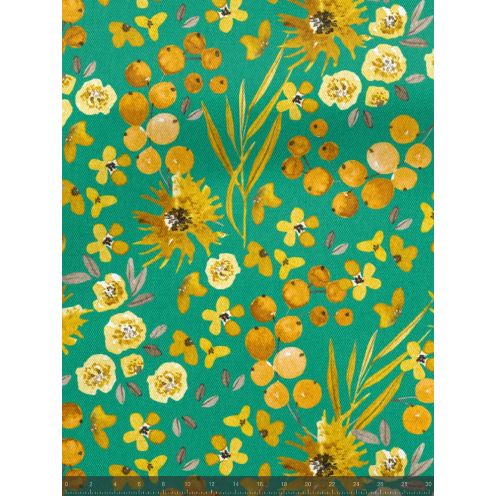 Фото 5 Комплект штор на шторной ленте Decoracion Цветы и ягоды 145x275 см цвет зеленый оранжевый Фото 5 Комплект штор на шторной ленте Decoracion Цветы и ягоды 145x275 см цвет зеленый оранжевый