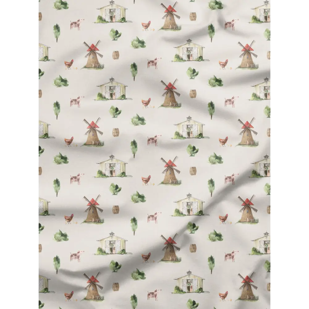 Фото 6 Комплект штор на шторной ленте Decoracion Уютная ферма 145x275 см цвет кремовый Фото 6 Комплект штор на шторной ленте Decoracion Уютная ферма 145x275 см цвет кремовый
