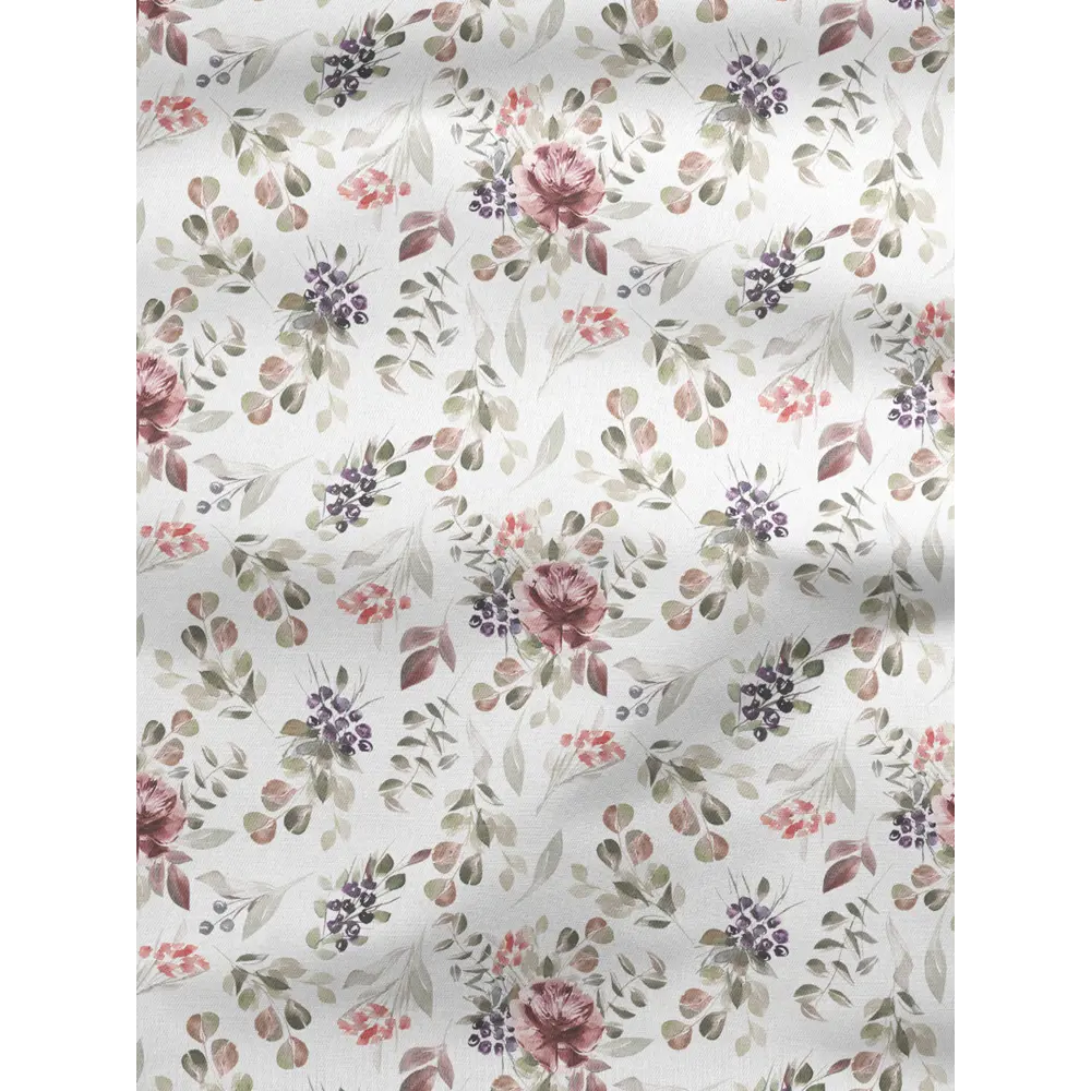 Фото 2 Комплект штор на шторной ленте Decoracion Цветущие розы 145x275 см цвет белый бордовый Фото 2 Комплект штор на шторной ленте Decoracion Цветущие розы 145x275 см цвет белый бордовый