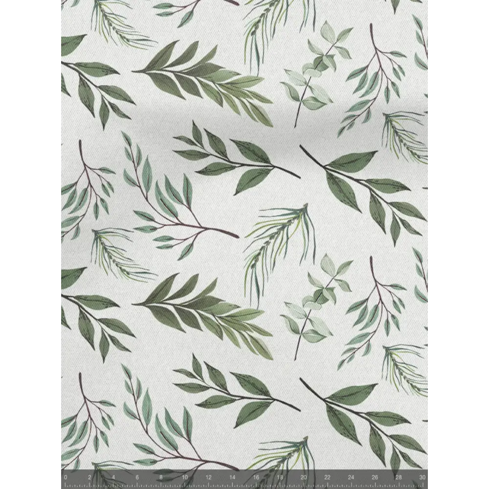 Фото 5 Комплект штор на шторной ленте Decoracion Лесные веточки 145x275 см цвет белый зеленый Фото 5 Комплект штор на шторной ленте Decoracion Лесные веточки 145x275 см цвет белый зеленый