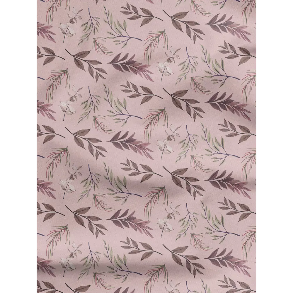 Фото 2 Комплект штор на шторной ленте Decoracion Лесные веточки 145x275 см цвет розовый бордовый Фото 2 Комплект штор на шторной ленте Decoracion Лесные веточки 145x275 см цвет розовый бордовый