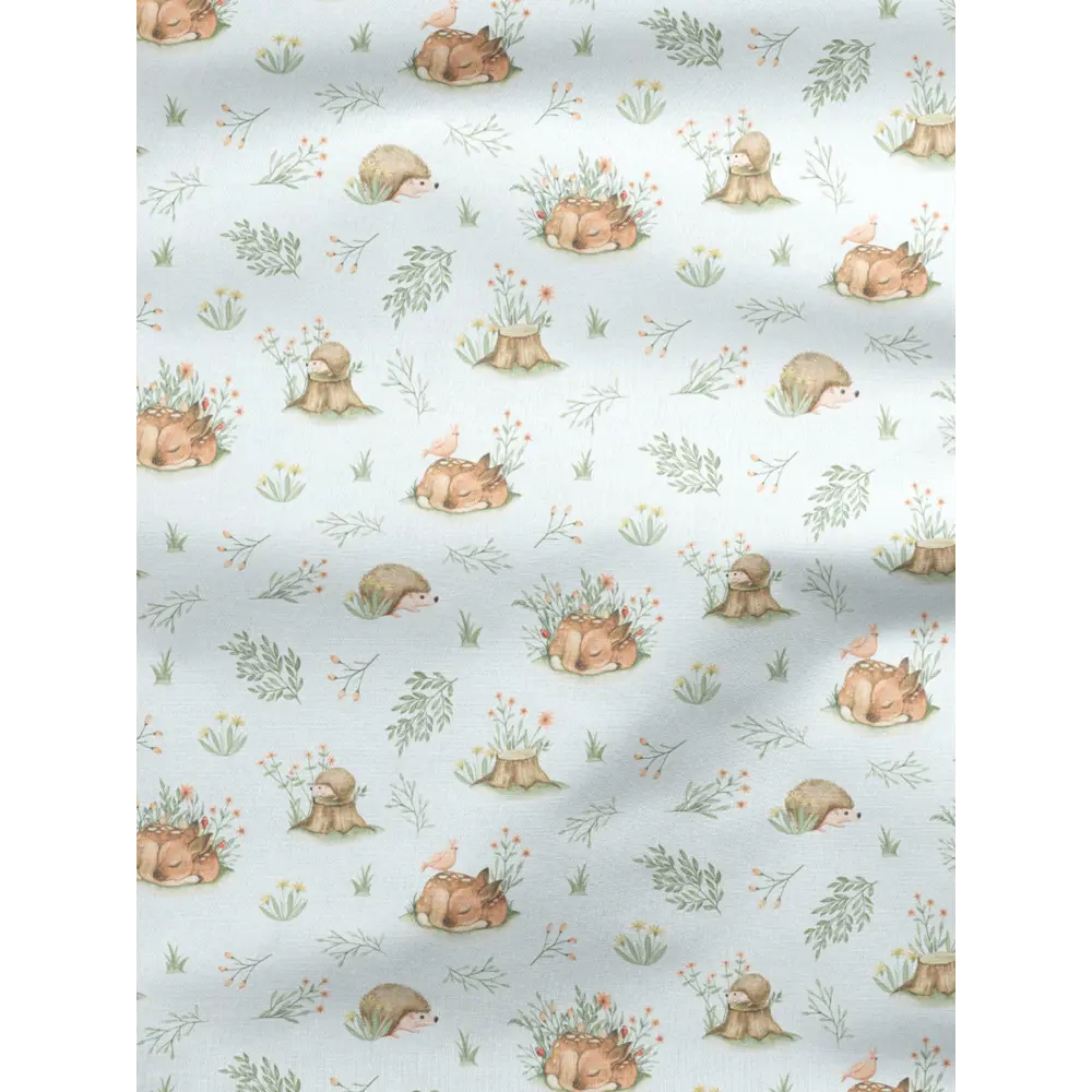 Фото 2 Комплект штор на шторной ленте Decoracion Лесные друзья 145x275 см цвет голубой Фото 2 Комплект штор на шторной ленте Decoracion Лесные друзья 145x275 см цвет голубой