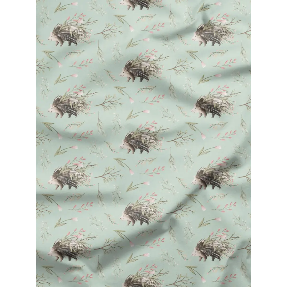 Фото 6 Комплект штор на шторной ленте Decoracion Цветочный ёжик 145x275 см цвет коричневый бирюзовый оливковый Фото 6 Комплект штор на шторной ленте Decoracion Цветочный ёжик 145x275 см цвет коричневый бирюзовый оливковый