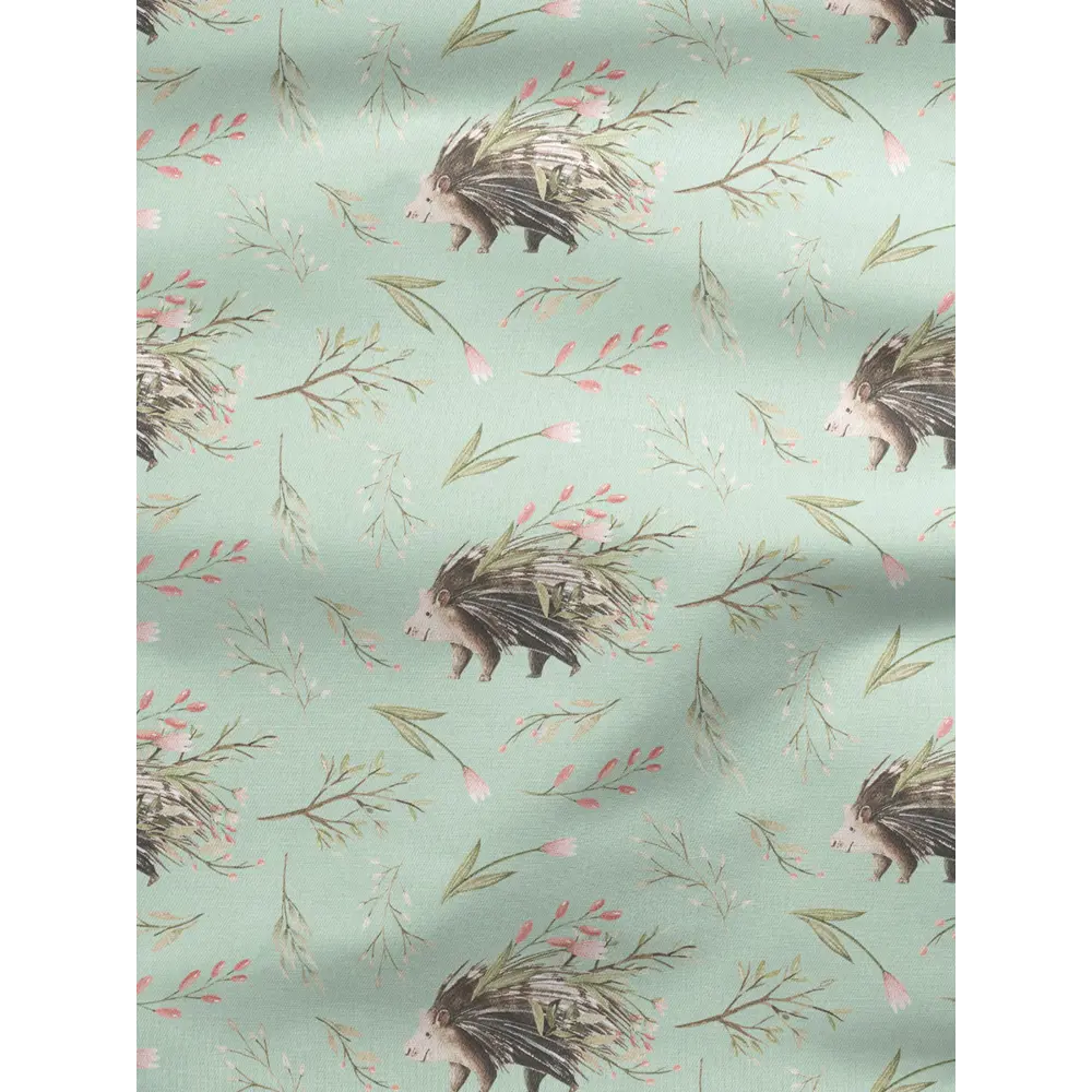 Фото 2 Комплект штор на шторной ленте Decoracion Цветочный ёжик 145x275 см цвет коричневый бирюзовый оливковый Фото 2 Комплект штор на шторной ленте Decoracion Цветочный ёжик 145x275 см цвет коричневый бирюзовый оливковый