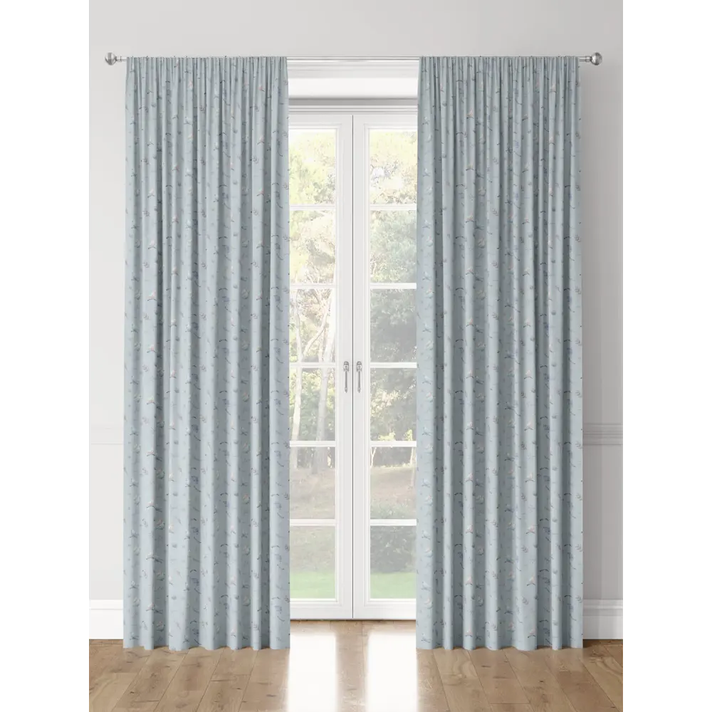 Фото 3 Комплект штор на шторной ленте Decoracion Птички и рябина 145x275 см цвет серый Фото 3 Комплект штор на шторной ленте Decoracion Птички и рябина 145x275 см цвет серый