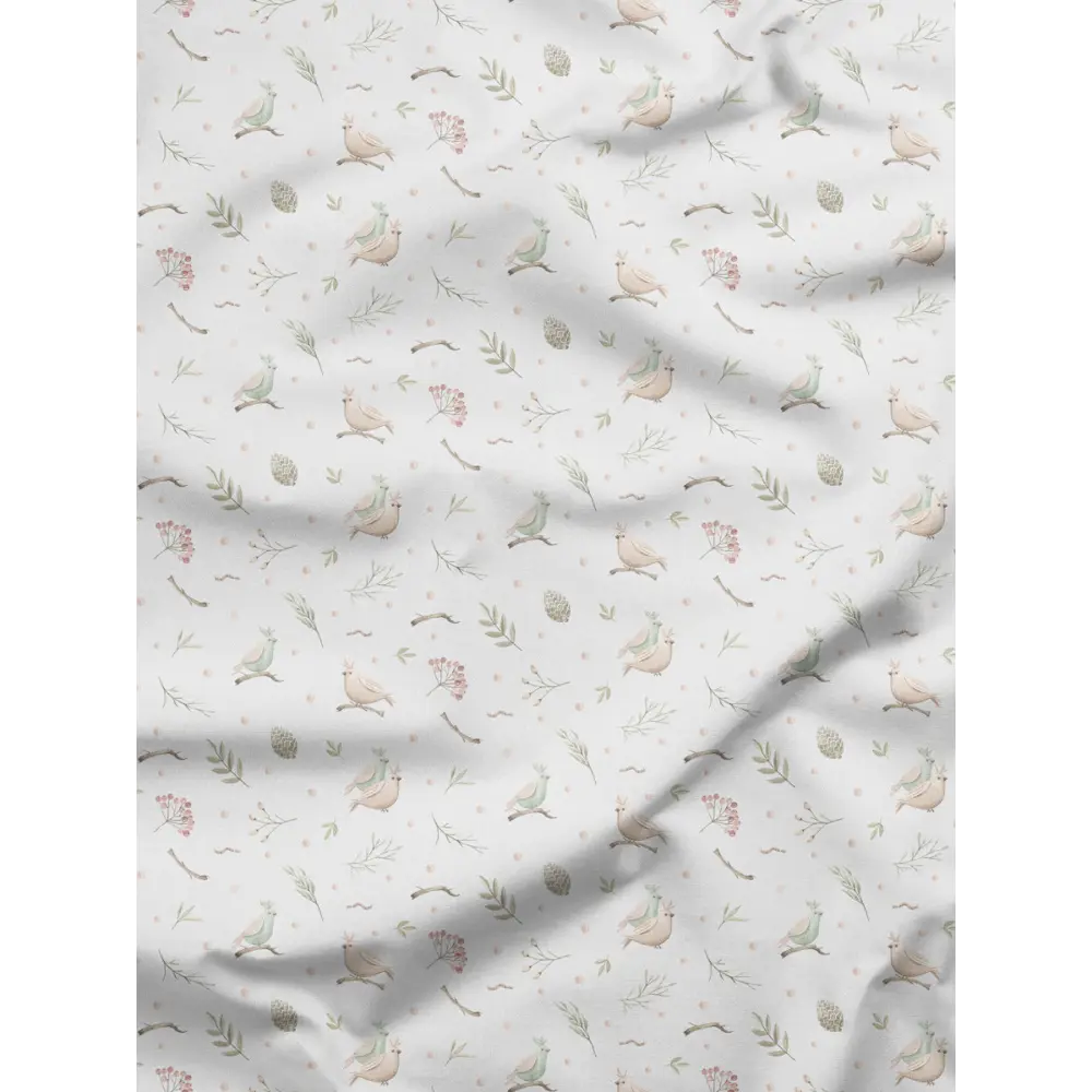 Фото 6 Комплект штор на шторной ленте Decoracion Птички и рябина 145x275 см цвет светло-серый Фото 6 Комплект штор на шторной ленте Decoracion Птички и рябина 145x275 см цвет светло-серый