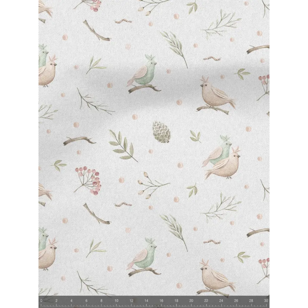 Фото 5 Комплект штор на шторной ленте Decoracion Птички и рябина 145x275 см цвет светло-серый Фото 5 Комплект штор на шторной ленте Decoracion Птички и рябина 145x275 см цвет светло-серый