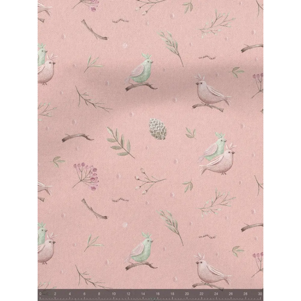 Фото 5 Комплект штор на шторной ленте Decoracion Птички и рябина 145x275 см цвет розовый Фото 5 Комплект штор на шторной ленте Decoracion Птички и рябина 145x275 см цвет розовый