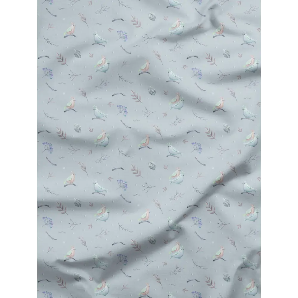 Фото 6 Комплект штор на шторной ленте Decoracion Птички и рябина 145x275 см цвет серый Фото 6 Комплект штор на шторной ленте Decoracion Птички и рябина 145x275 см цвет серый