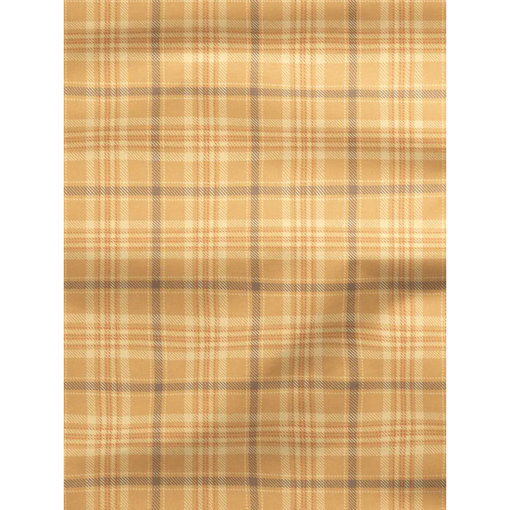 Фото 2 Комплект штор на шторной ленте Decoracion Клетка Брайтон 145x275 см цвет оранжевый Фото 2 Комплект штор на шторной ленте Decoracion Клетка Брайтон 145x275 см цвет оранжевый