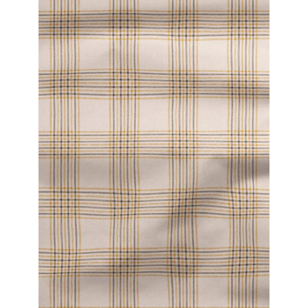 Фото 2 Комплект штор на шторной ленте Decoracion Виндзорская клетка 145x275 см цвет черный бежевый желтый Фото 2 Комплект штор на шторной ленте Decoracion Виндзорская клетка 145x275 см цвет черный бежевый желтый