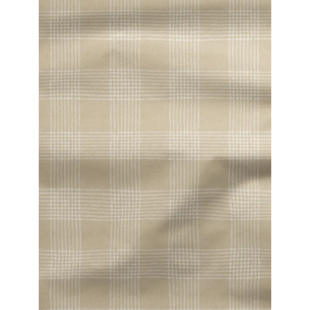 Фото 2 Комплект штор на шторной ленте Decoracion Виндзорская клетка 145x275 см цвет белый бежевый