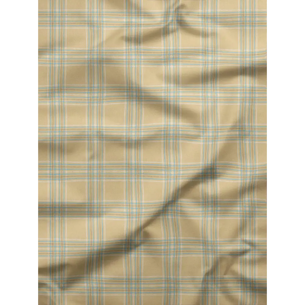 Фото 6 Комплект штор на шторной ленте Decoracion Виндзорская клетка 145x275 см цвет бежевый голубой Фото 6 Комплект штор на шторной ленте Decoracion Виндзорская клетка 145x275 см цвет бежевый голубой