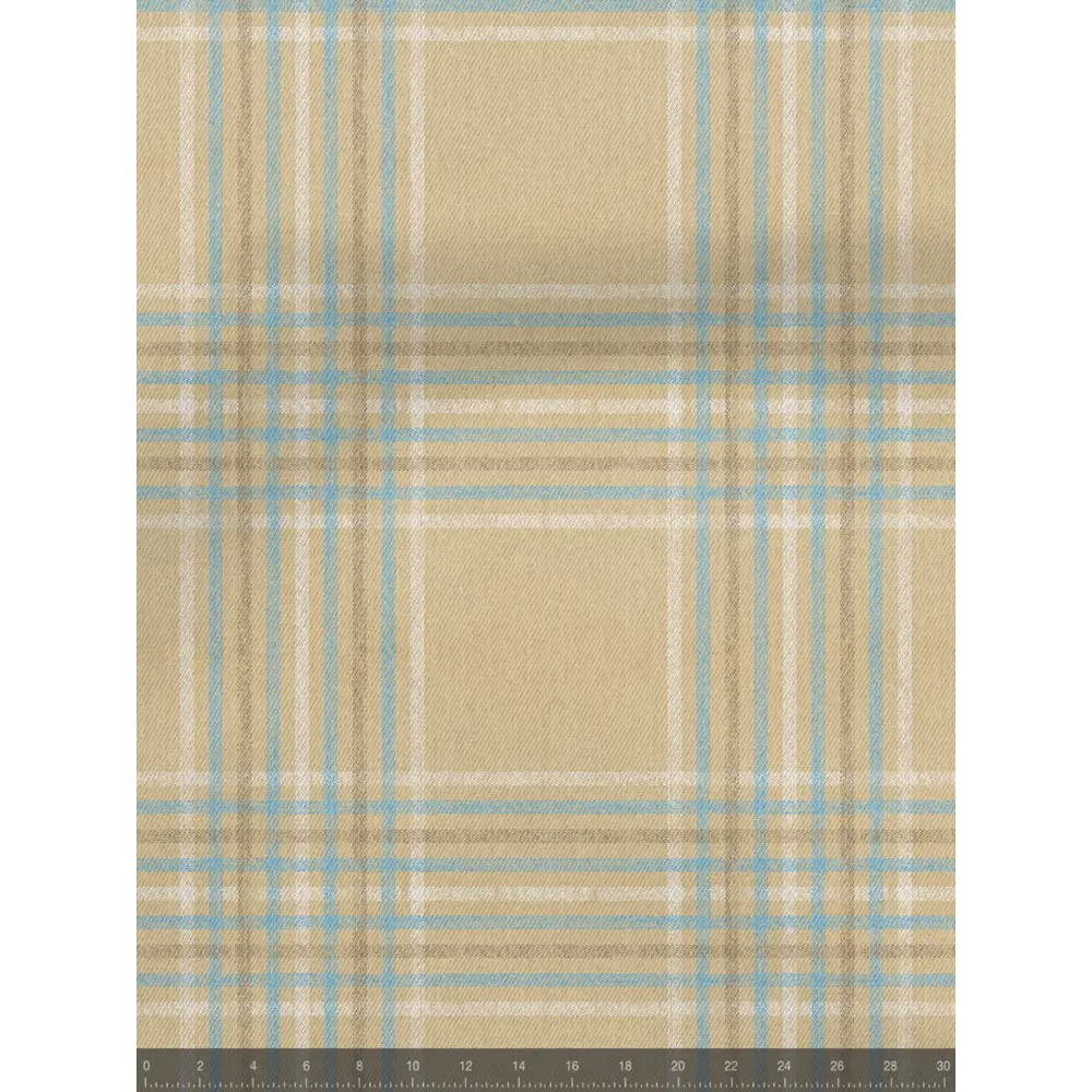 Фото 5 Комплект штор на шторной ленте Decoracion Виндзорская клетка 145x275 см цвет бежевый голубой Фото 5 Комплект штор на шторной ленте Decoracion Виндзорская клетка 145x275 см цвет бежевый голубой
