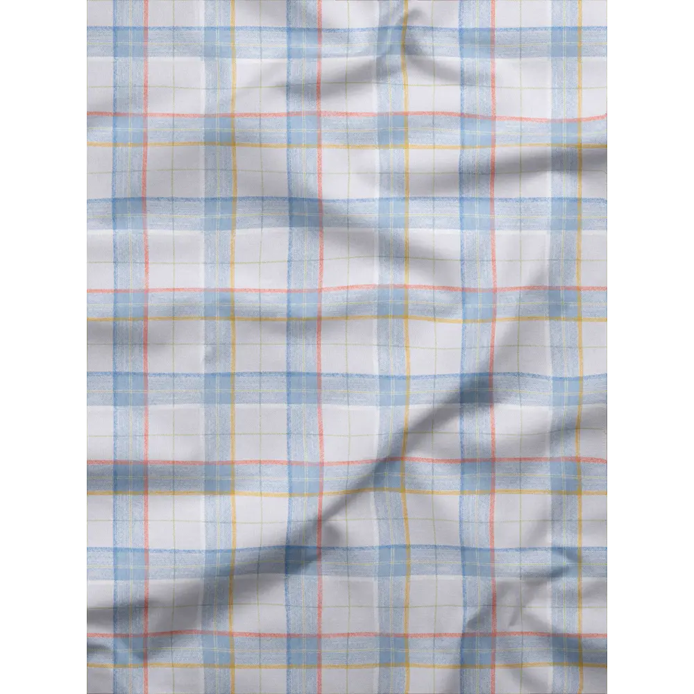 Фото 6 Комплект штор на шторной ленте Decoracion Клетка 4 квадрата 145x275 см цвет голубой светло-серый Фото 6 Комплект штор на шторной ленте Decoracion Клетка 4 квадрата 145x275 см цвет голубой светло-серый